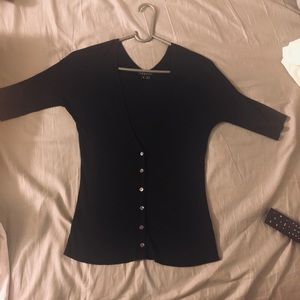 Theory Black Cardigan